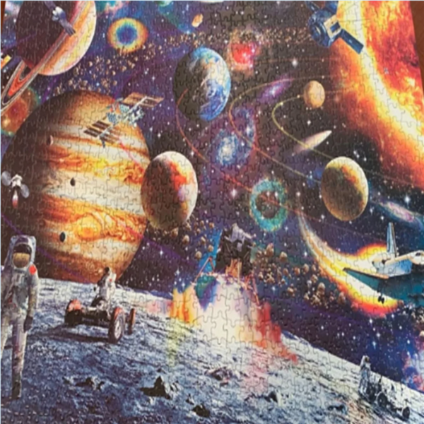 1000-Piece Jigsaw Astronaut Galaxy Puzzle