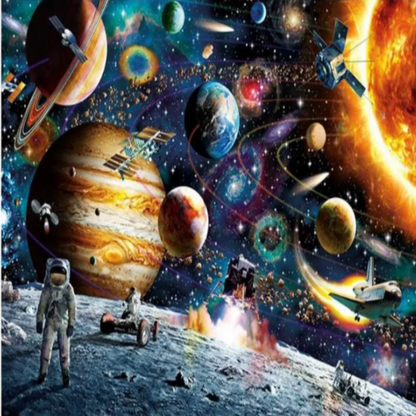 1000-Piece Jigsaw Astronaut Galaxy Puzzle