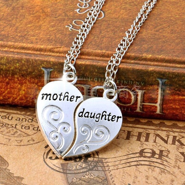 Mother & Daughter Pendant Necklace