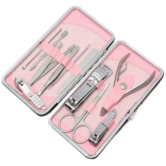 12 Piece Stainless Steel Professional Manicure Set