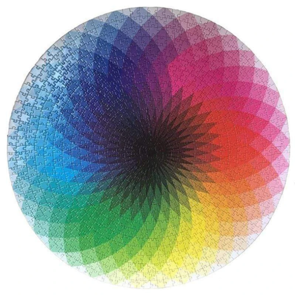 1000 Piece Rainbow Round Puzzle