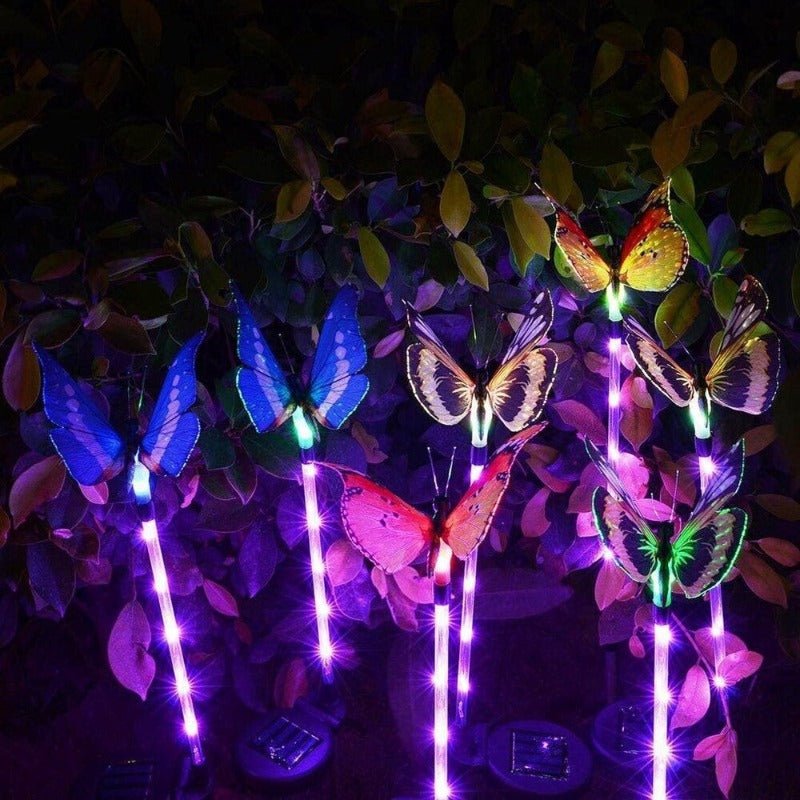 Solar powered Butterfly LED Lawn Lamp