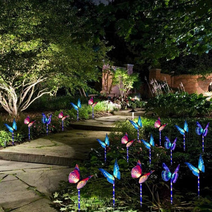 Solar powered Butterfly LED Lawn Lamp