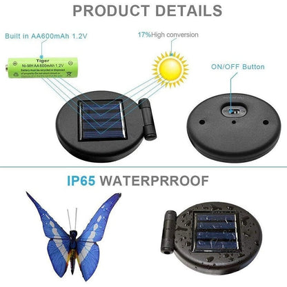 Solar powered Butterfly LED Lawn Lamp