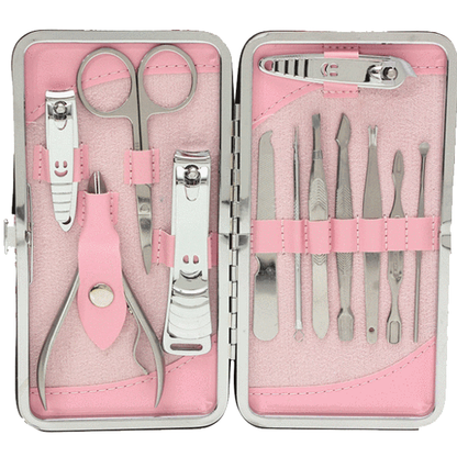 12 Piece Stainless Steel Professional Manicure Set