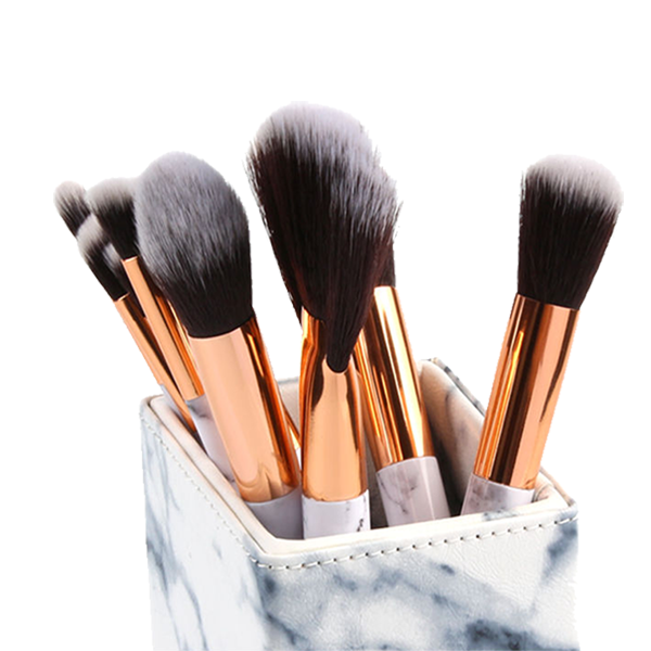 Marble Brush Holder