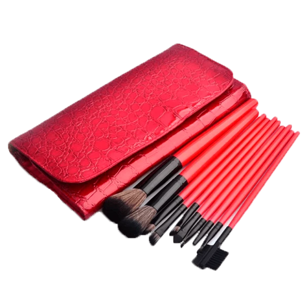 10 Piece Crimson Brush Set