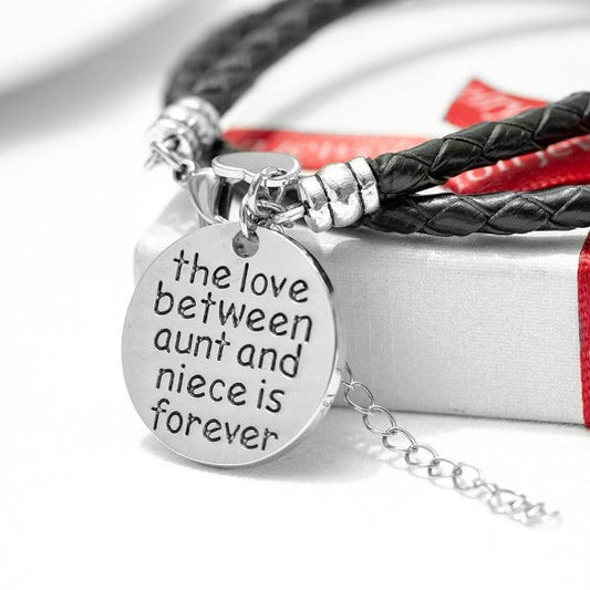 The Love Between Aunt and Niece is Forever Bracelet