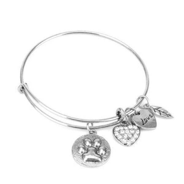 Paw Print Charm Bangle - Florence Scovel - 2