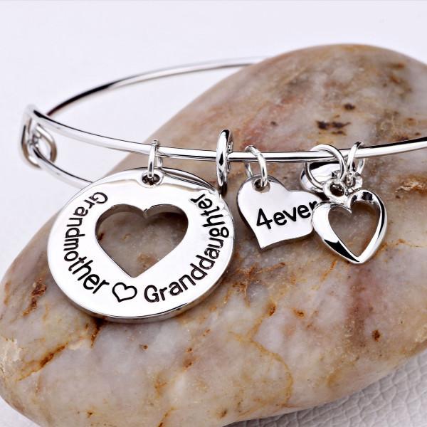 Grandmother Love Granddaughter Charm Bangle - Florence Scovel - 7