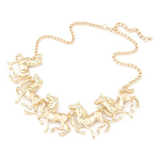 Horse Statement Necklace - Florence Scovel - 1