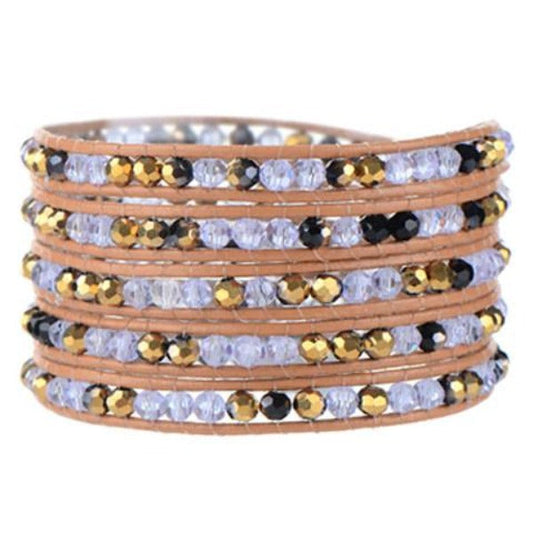 Purple Gold Wrap Bracelet - Florence Scovel - 1