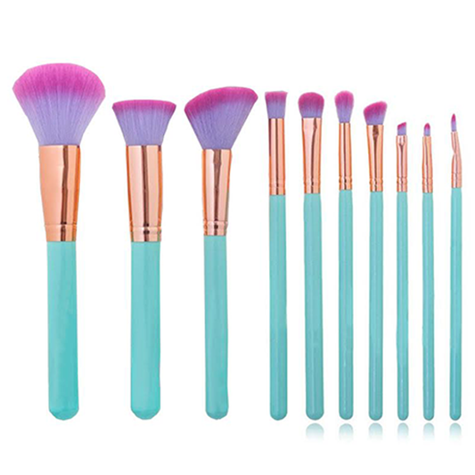 10 Piece Ultra-Chic Mermaid Shell Makeup Brush Set