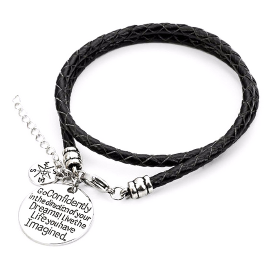 Confidently Dream - Hand Stamped Bracelet - Florence Scovel