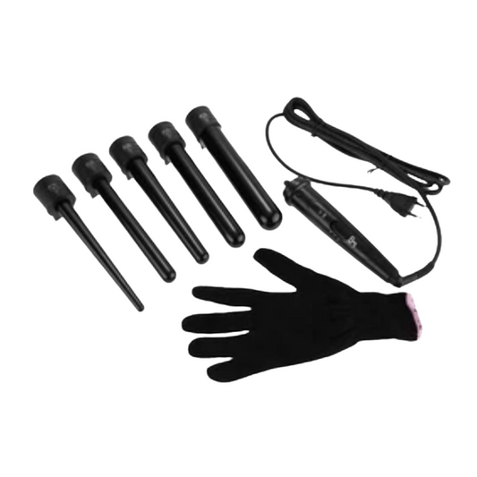 Get Saloon like Look with Curling Wand Set and Heat Resistant Glove