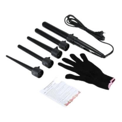 Get Saloon like Look with Curling Wand Set and Heat Resistant Glove