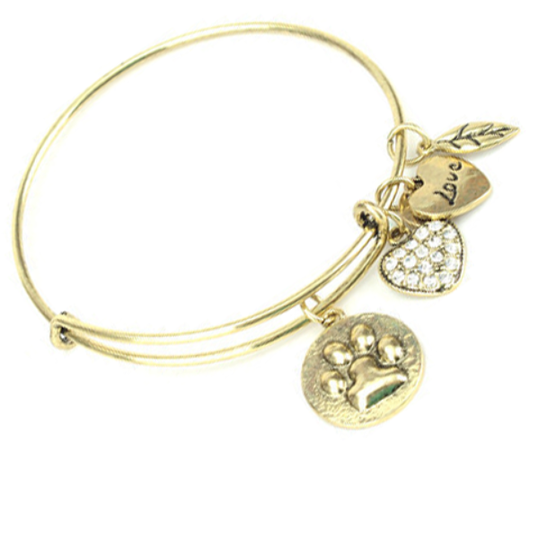 Paw Print Charm Bangle - Florence Scovel - 1