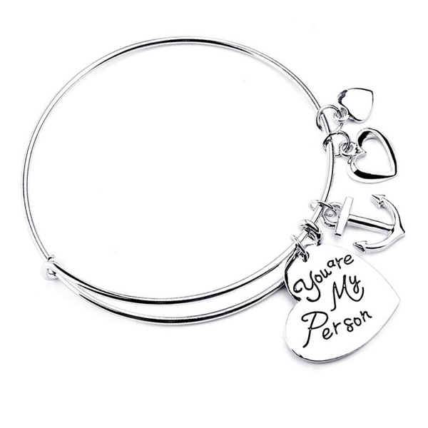 Charm Bangle : You are my person - Florence Scovel