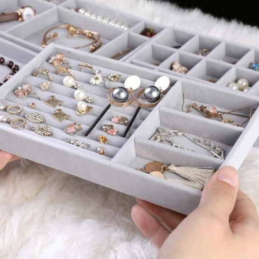 Velvet Jewelry Storage Tray