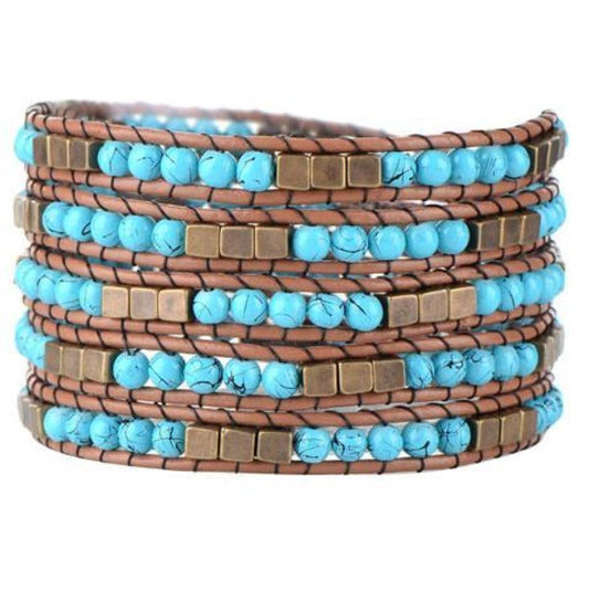 Egyptian Turquoise Wrap Bracelet - Florence Scovel - 1