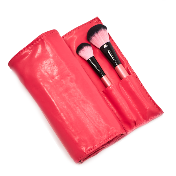 24 Piece Hot Pink Brush Set