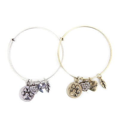 Paw Print Charm Bangle - Florence Scovel - 3