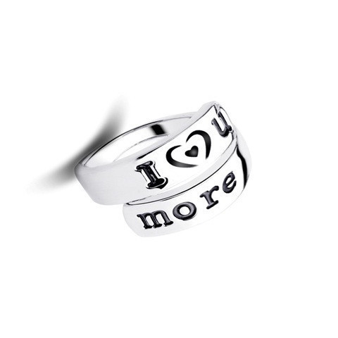 I Love You More Hand Stamped Ring - Florence Scovel - 1