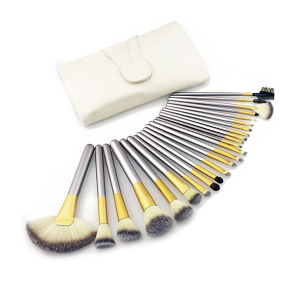 24 Piece Crushed Mocha Brush Set