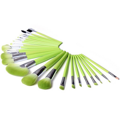 Mean Green 24 Piece Makeup Brush Set