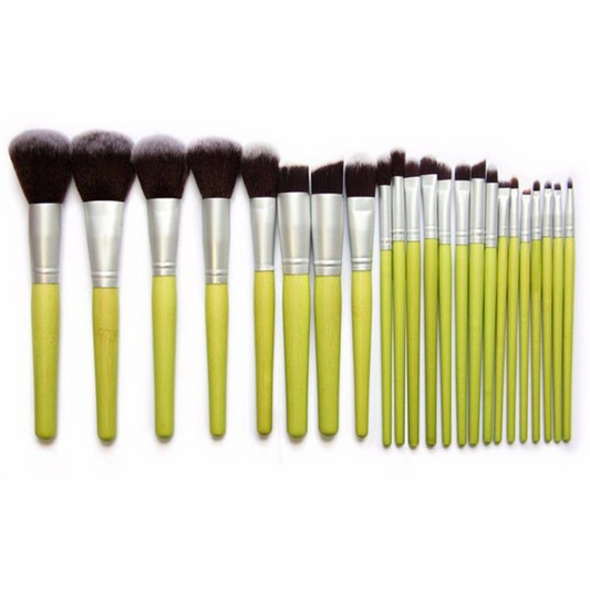 24 Piece Nylon Makeup Brush Set