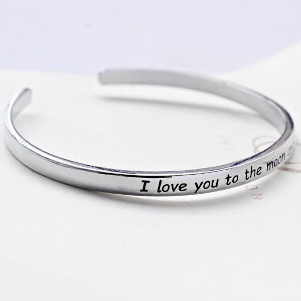 I Love You To The Moon And Back Bangle - Florence Scovel - 4