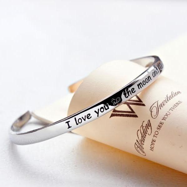 I Love You To The Moon And Back Bangle - Florence Scovel - 6