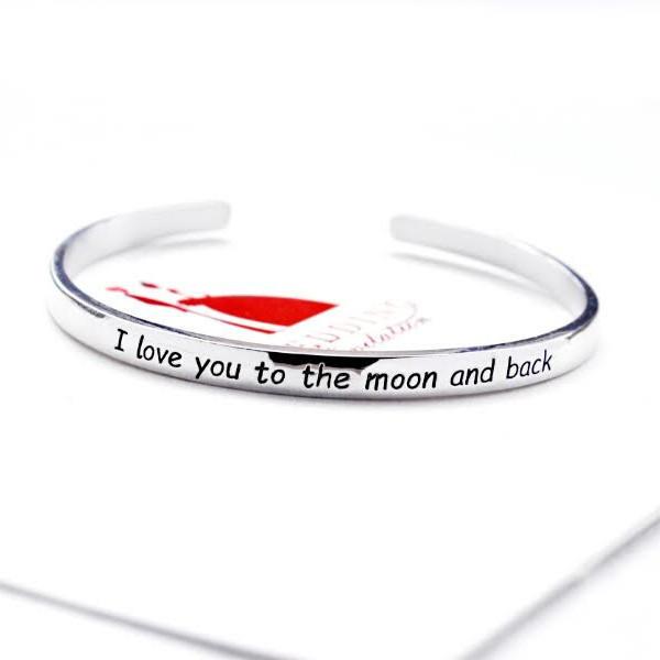 I Love You To The Moon And Back Bangle - Florence Scovel - 5