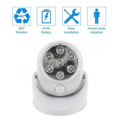 Wireless Infrared Motion Activated Sensor Light Lamp